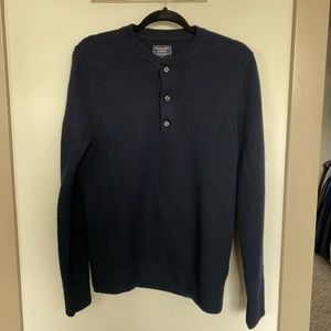 Abercrombie Henley Wool/Cotton Blend Sweater
